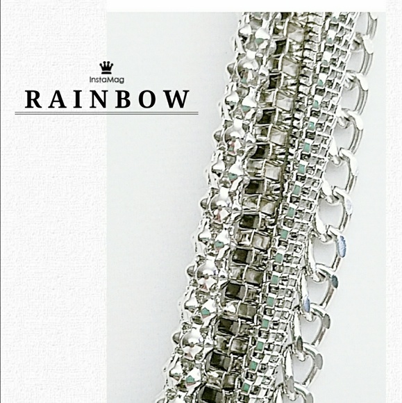 Silver Multi-Strand Varying Necklace/Earring Set - Picture 2 of 7